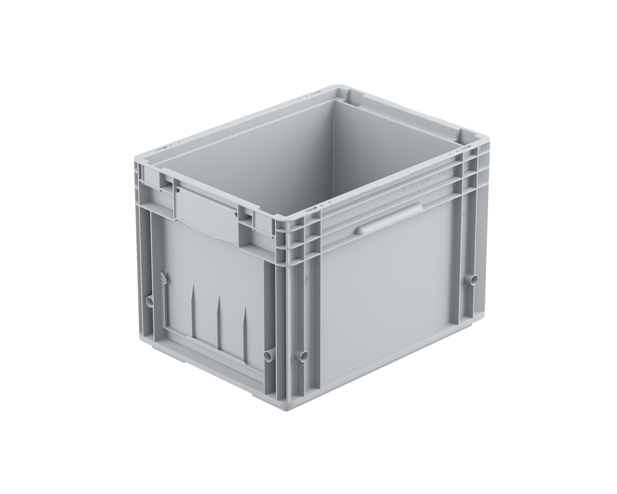 RL-KLT 4280 Plastic crate, grey 011