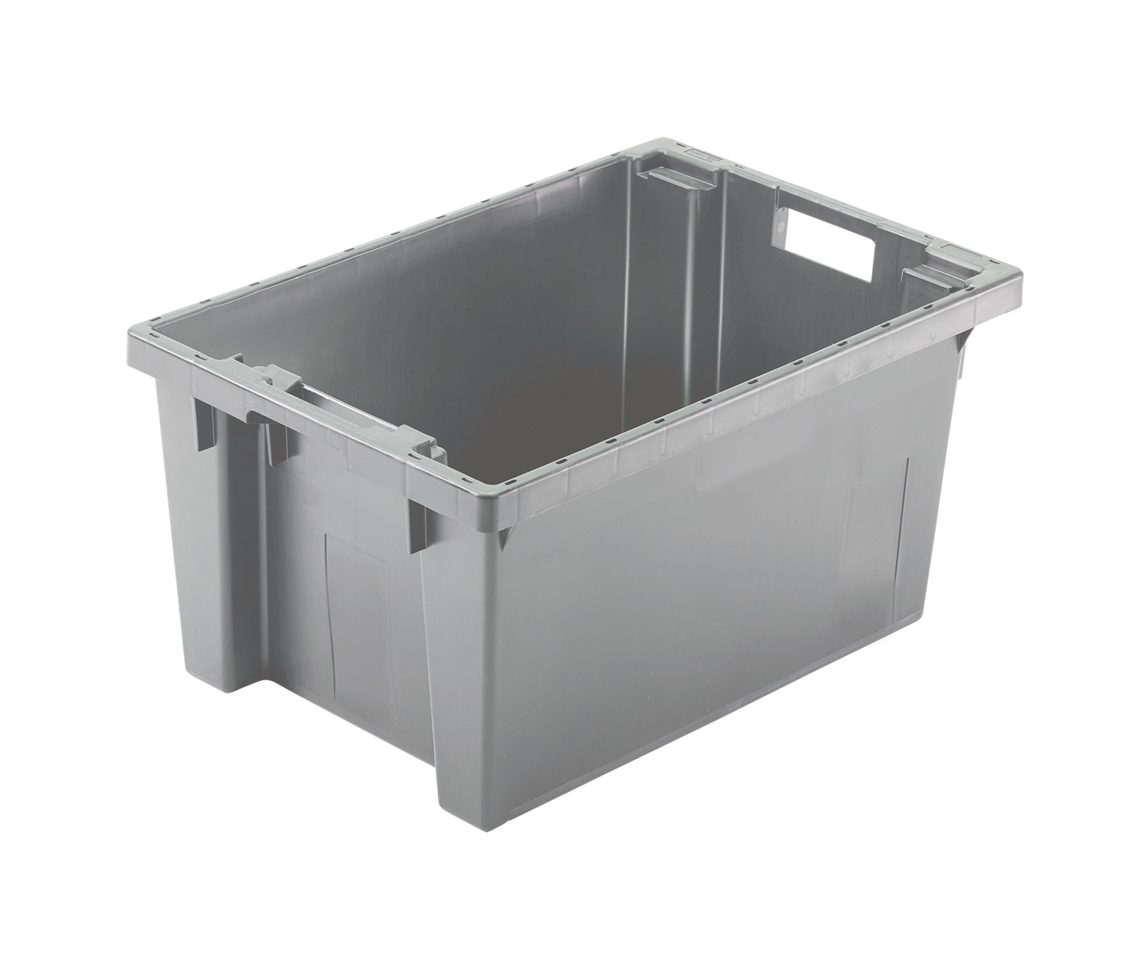 Kunststoff-Drehstapelbehälter - grau 401 Kunststoff-Drehstapelbehälter - grau 401