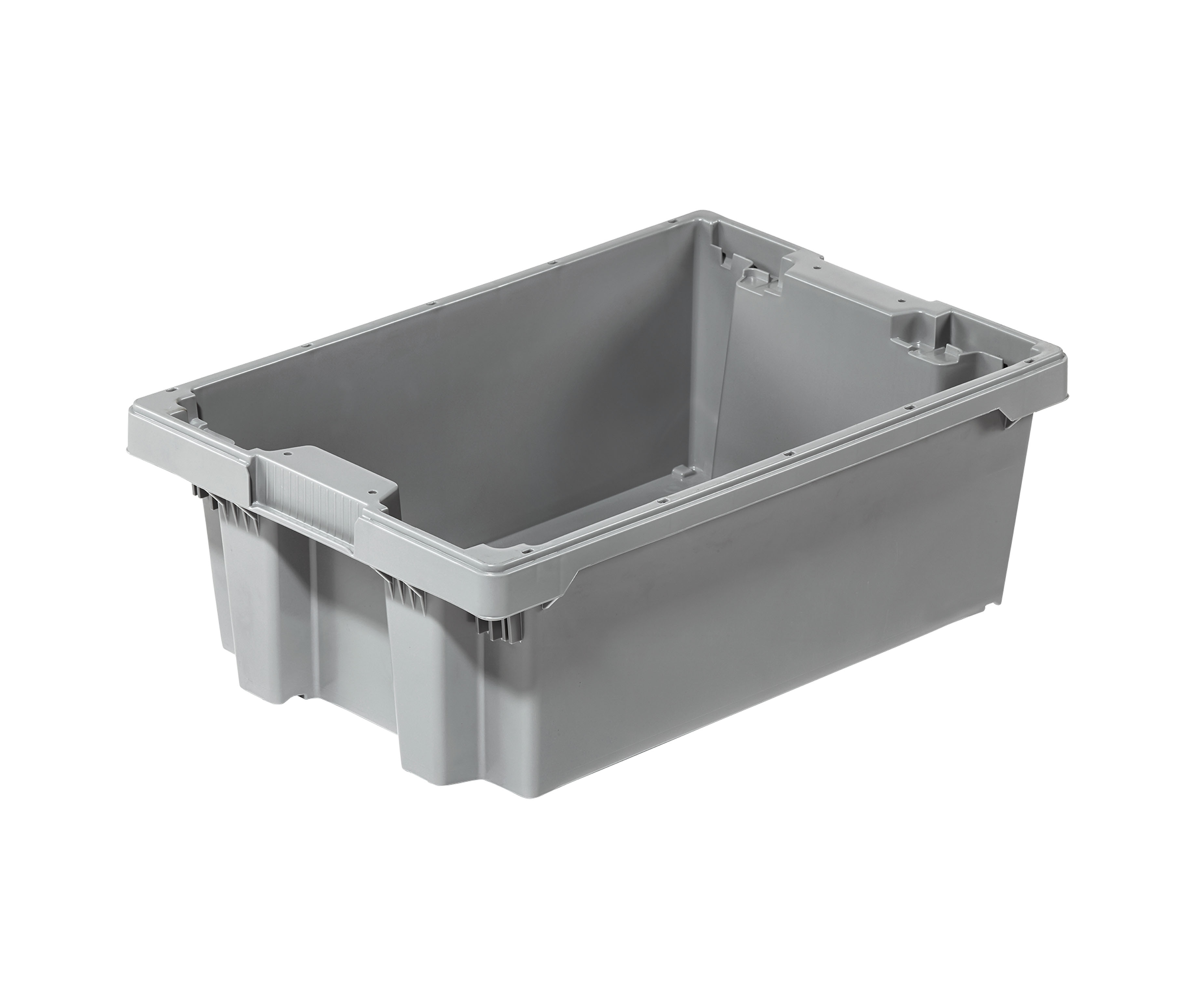 Kunststoff-Drehstapelbehälter ohne Entwässerungslöcher Kunststoff-Drehstapelbehälter ohne Entwässerungslöcher