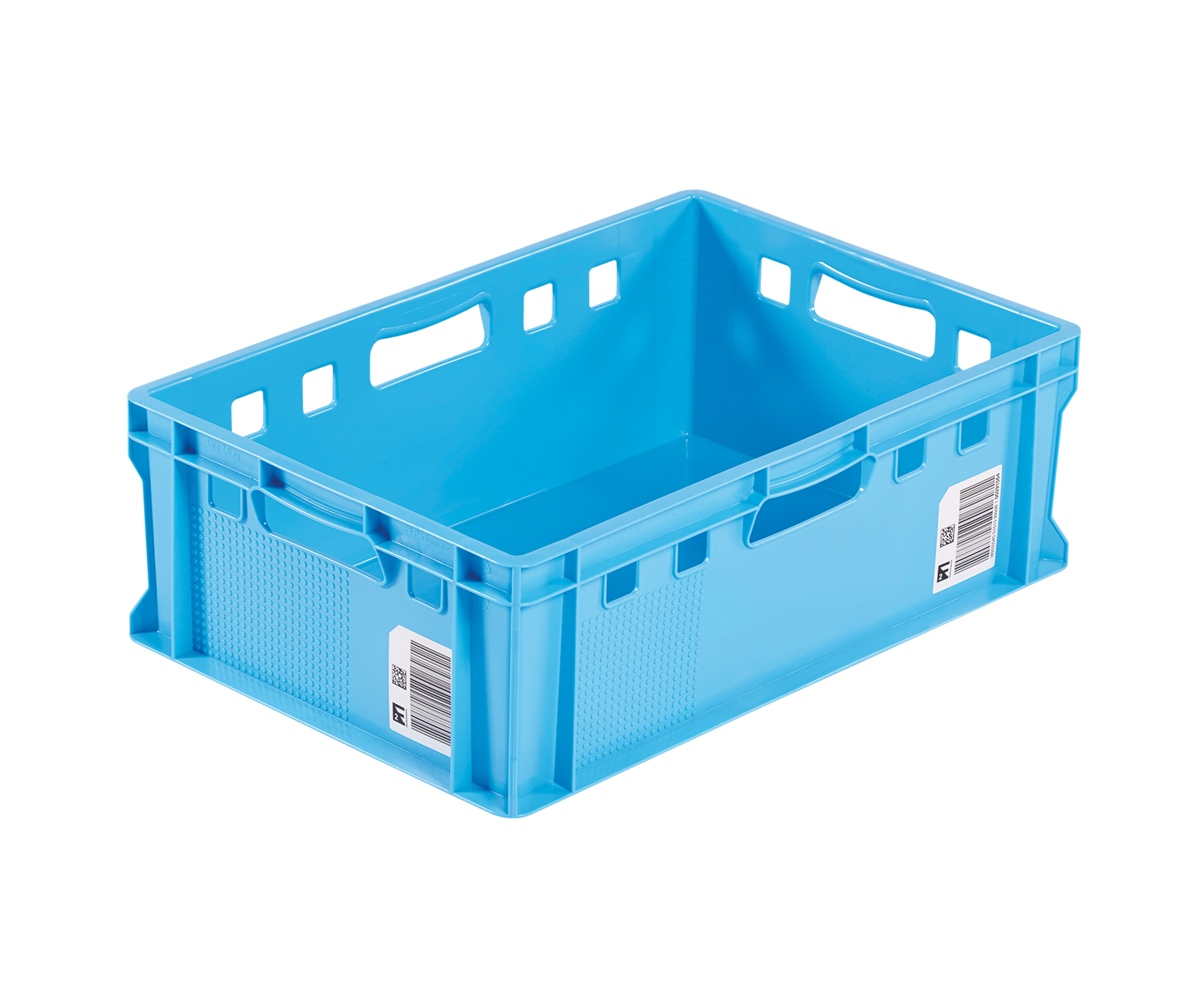 Euro-Fleischbehälter E2 Performance mit 4 IML 4+0 Euro-Fleischbehälter E2 Performance mit 4 IML 4+0