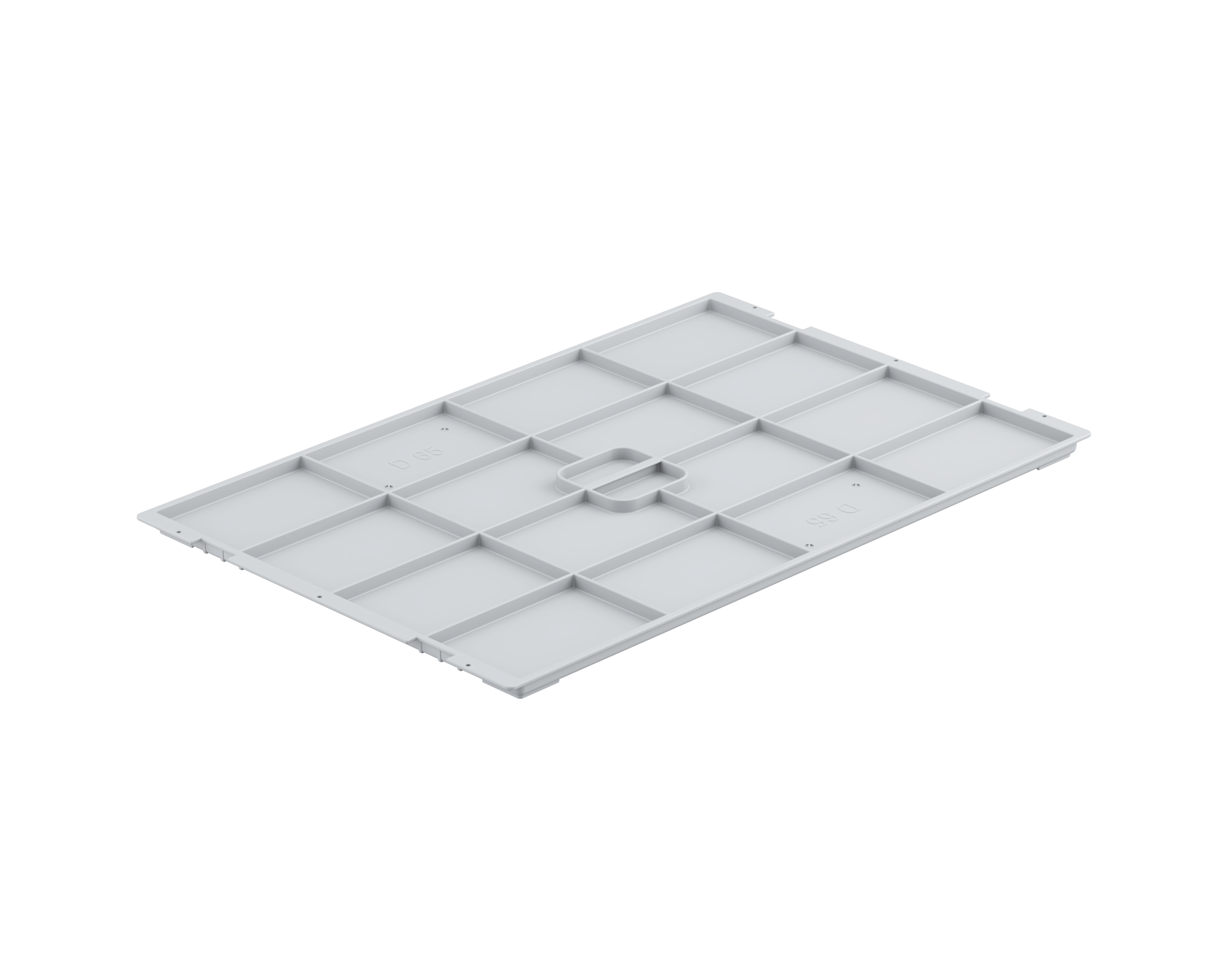 Auflagedeckel D 65 grau 011